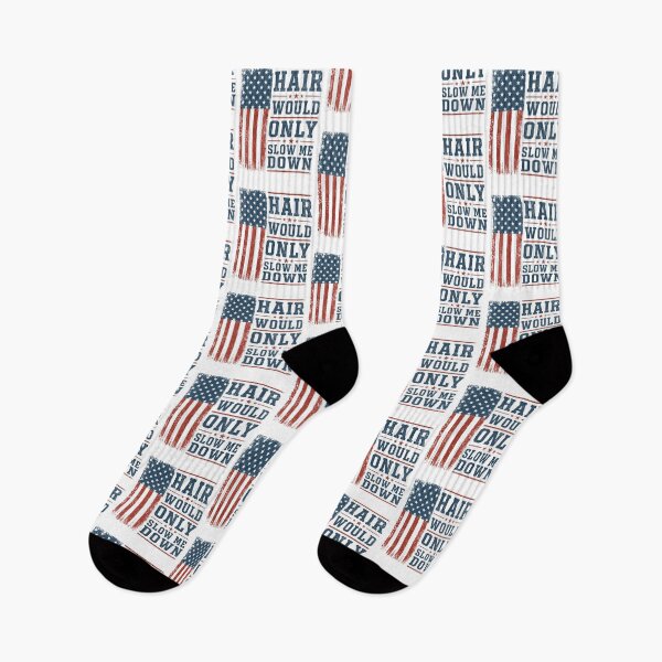 Item preview, Hair Would Only Slow Me Down USA Flag designed and sold by Randomera.