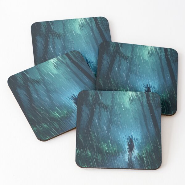 Item preview, Rain In the Blue Forest Gloom designed and sold by Ellia Arts.