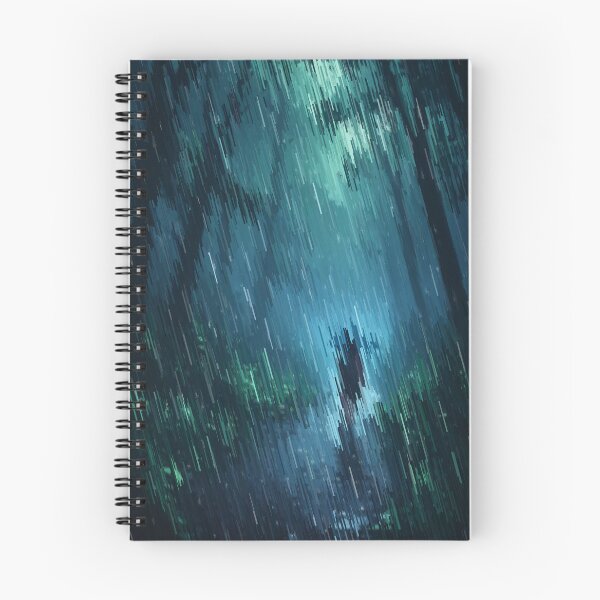 Item preview, Rain In the Blue Forest Gloom designed and sold by Ellia Arts.