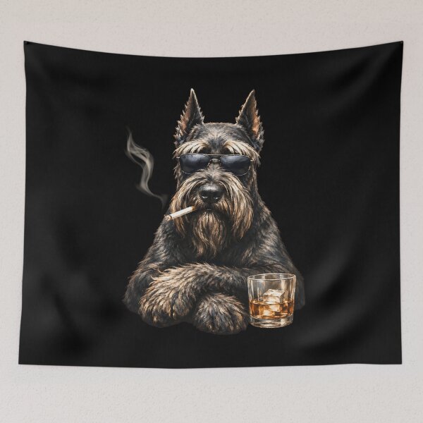 Item preview, Schnauzer Boss Dog Sunglasses Vintage Dog Lover designed and sold by JerdbordinShop.