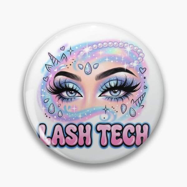 Item preview, Retro Y2K Glam Barbie Eyelash Lash Tech designed and sold by DuckOddity.