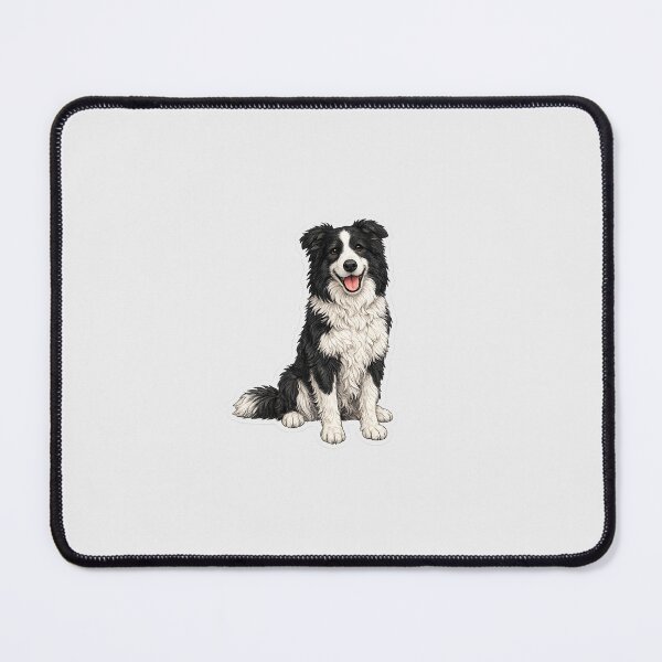 Item preview, Border Collie Dog black and white designed and sold by BackgroundND.