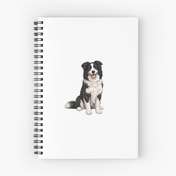 Item preview, Border Collie Dog black and white designed and sold by BackgroundND.
