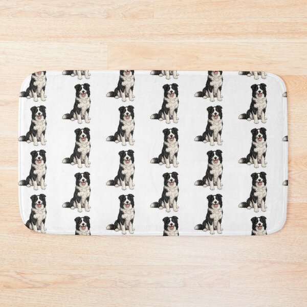 Item preview, Border Collie Dog black and white designed and sold by BackgroundND.