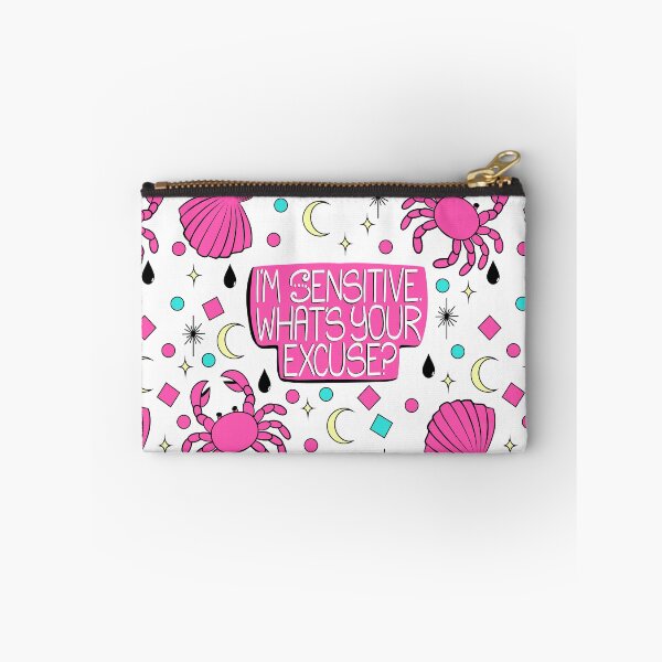 Item preview, Cancer Zodiac Pattern. I’m Sensitive What’s Your Excuse. Funny Water Sign Astrology Crab Print designed and sold by TaaLoveDesigns.