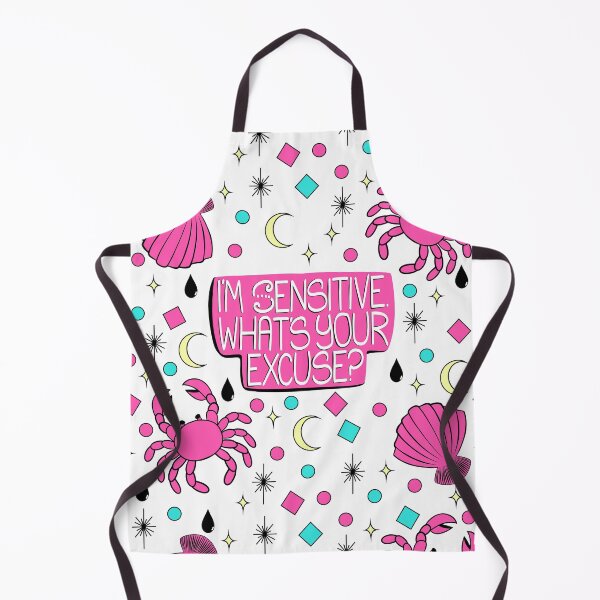 Item preview, Cancer Zodiac Pattern. I’m Sensitive What’s Your Excuse. Funny Water Sign Astrology Crab Print designed and sold by TaaLoveDesigns.
