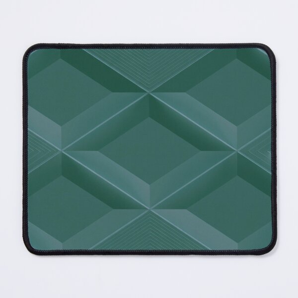 Item preview, Muted Teal Green 3D Diamond Tile designed and sold by IntelliMindDesigns.