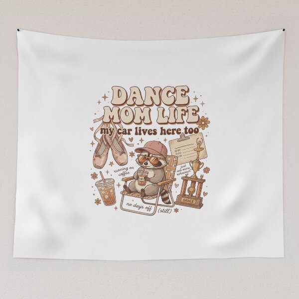 Item preview, Dance Mom Life T-Shirt ? Funny Dance Mom Gift | My Car Lives Here Too Shirt | Ballet Competition Mom Tee designed and sold by LunarPixel art.