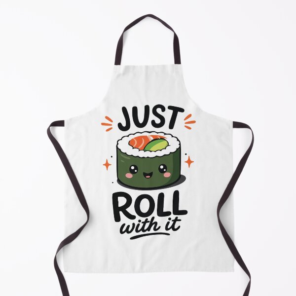 Item preview, Just Roll With It – Cute Kawaii Sushi Roll Pun Design designed and sold by Apotheosis by Irie Meraki.