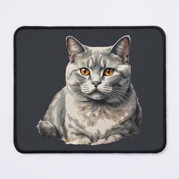 Item preview, Geometric British Shorthair Cat – Modern Pet Art designed and sold by Tklezardesigns.