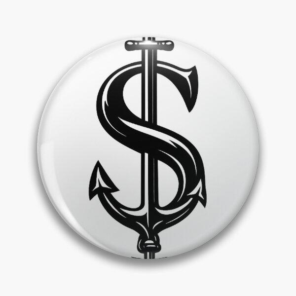 Item preview, Trident Dollar Sign – Dark Minimalist Graphic designed and sold by Rolta.