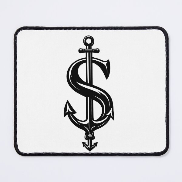 Item preview, Trident Dollar Sign – Dark Minimalist Graphic designed and sold by Rolta.