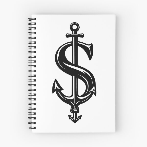 Item preview, Trident Dollar Sign – Dark Minimalist Graphic designed and sold by Rolta.
