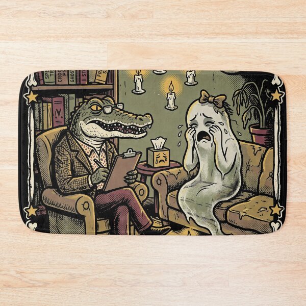Item preview,  Crocodile Therapist Helping a Crying Ghost designed and sold by Dream Capsules.