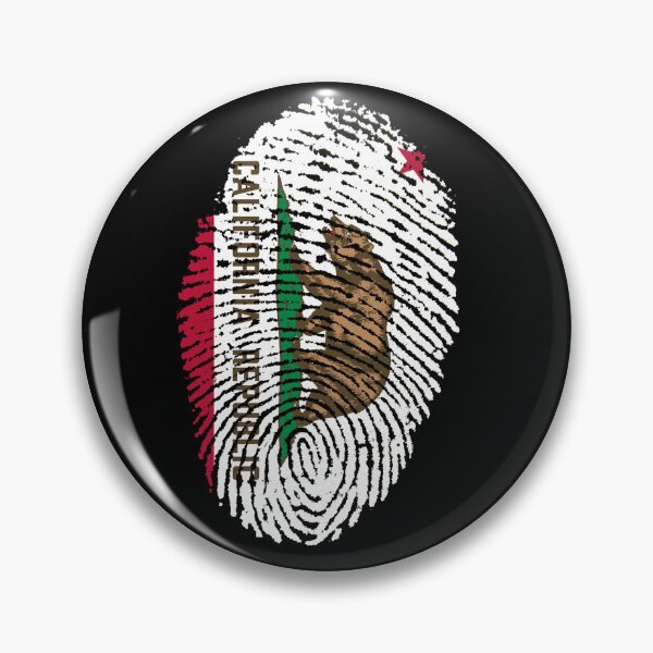 Item preview, California Flag Fingerprint designed and sold by Beluga Cat.