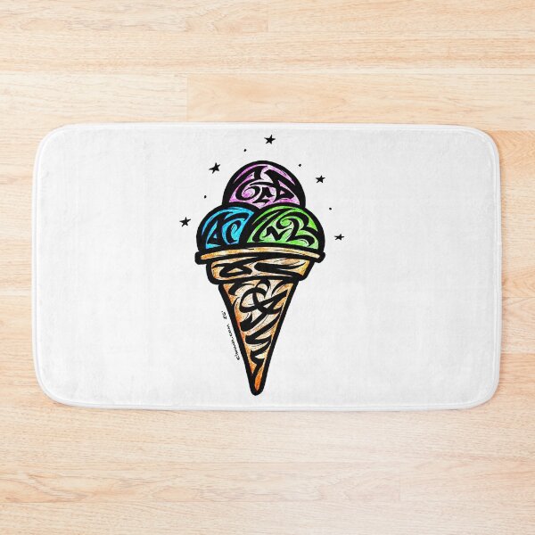 Item preview, Modern Calligraphic Ice Cream ORNAMENT designed and sold by elmuna.
