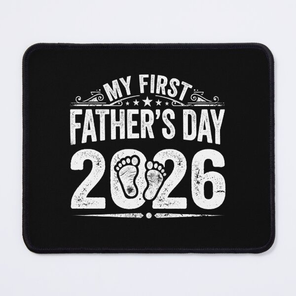 Item preview, Copy of My First Father's Day 2026 - New Dad Baby Footprints designed and sold by SweetWhimsyHub.