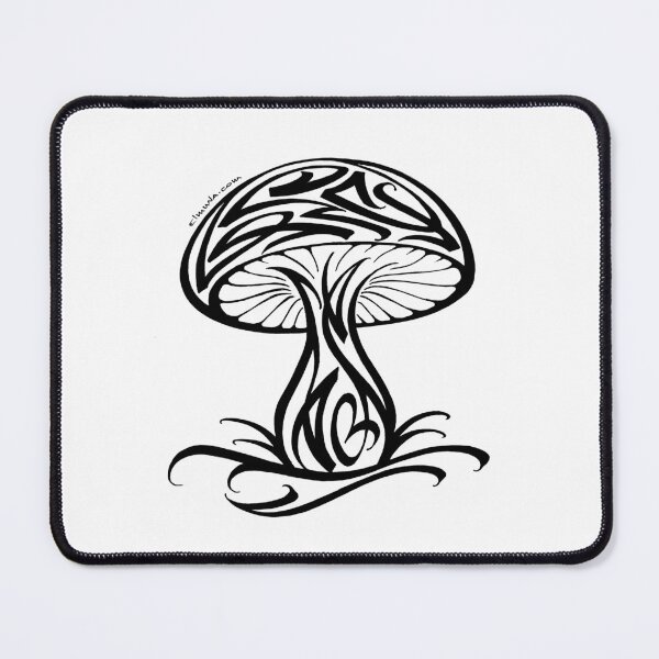 Item preview, Modern Calligraphic Mushroom Ornament designed and sold by elmuna.