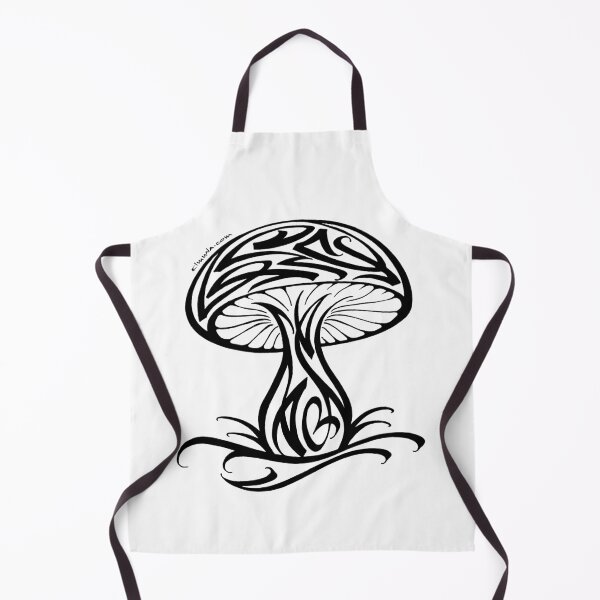 Item preview, Modern Calligraphic Mushroom Ornament designed and sold by elmuna.