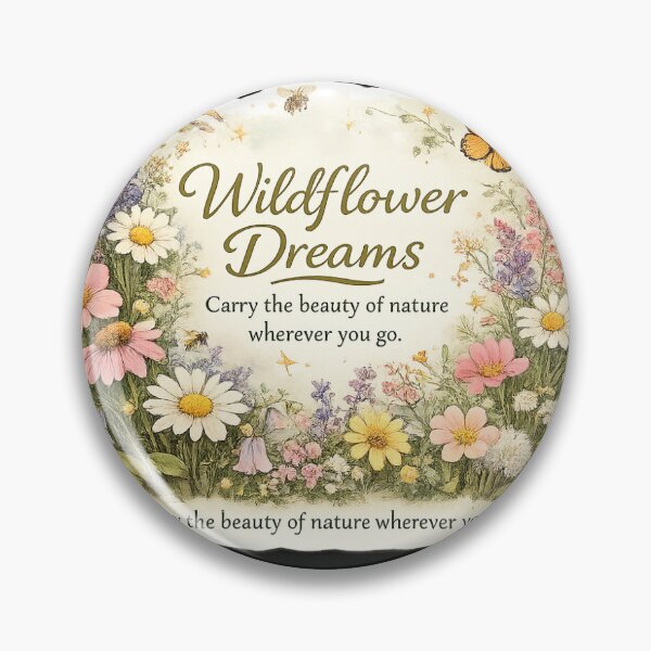 Item preview, Wildflower Dreams Sticker | Nature Aesthetic Floral PNG Design designed and sold by Ishratparween11.
