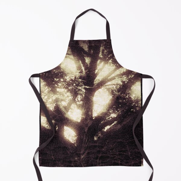 Item preview, Mystical Tree Silhouette | Dark Gothic Nature Photography | Sepia Vintage Texture Art Print designed and sold by SergioMiklos.