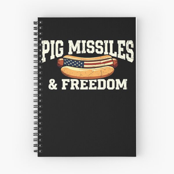 Item preview, Pig Missiles And Freedom Funny Hot Dog American Flag 4th Of July designed and sold by ArcaneArtistry.