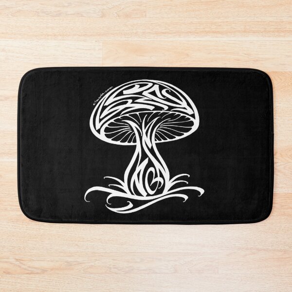 Item preview, Modern Calligraphic Mushroom Ornament designed and sold by elmuna.