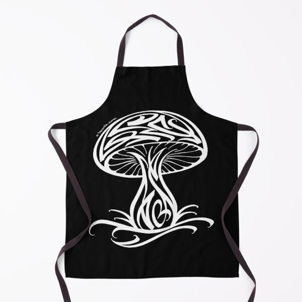 Item preview, Modern Calligraphic Mushroom Ornament designed and sold by elmuna.