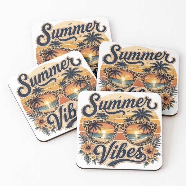 Item preview, Summer Vibes Leopard Print Sunglasses Sunset Graphic designed and sold by LunaPixelStudio.