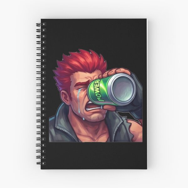 Item preview, Crying Anime Fighter Chugging Power Drink designed and sold by RamjoVerse.