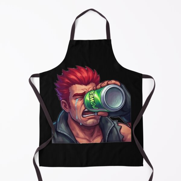 Item preview, Crying Anime Fighter Chugging Power Drink designed and sold by RamjoVerse.