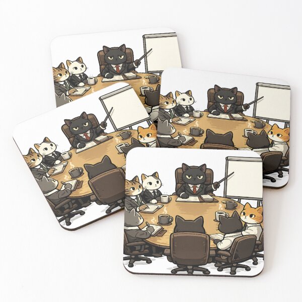 Item preview,  Cat Meeting I Called This Gathering designed and sold by PatiImagination.