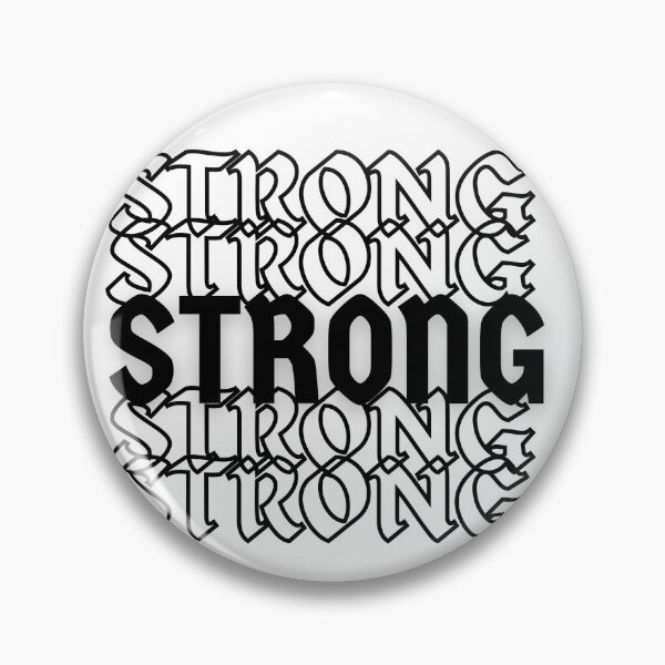 Item preview, Strong Motivational Typography Word Design designed and sold by TheReezeStudio.