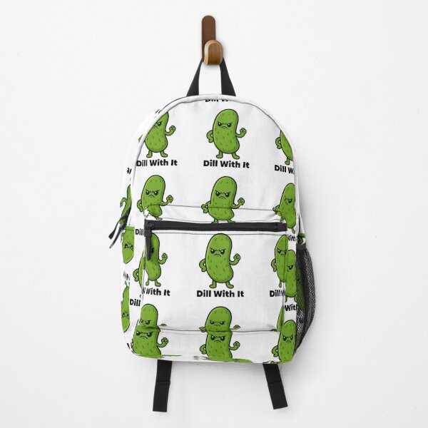 Item preview, Dill With It – Funny Angry Pickle Meme | Sarcastic Pun Sticker & T-Shirt Gift designed and sold by Basma Designs | Retro, Kawaii Shirts & Stickers.