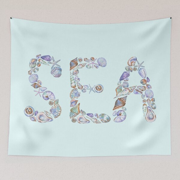 Item preview, Sea Word Created from Seashells designed and sold by Flowersforbear.