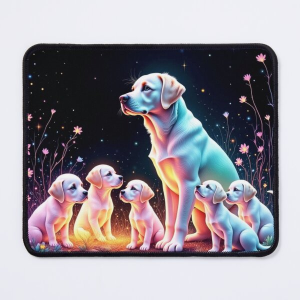 Item preview, Labrador Retrievers Family Under Starry Sky designed and sold by Wags & Tails.