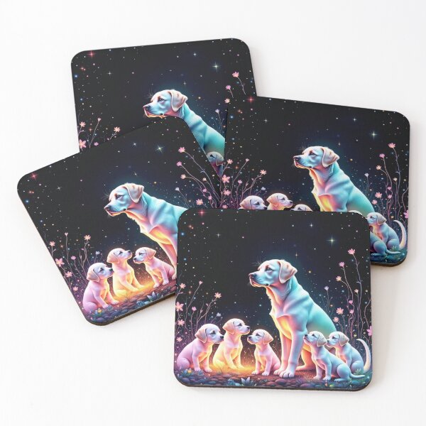 Item preview, Labrador Retrievers Family Under Starry Sky designed and sold by Wags & Tails.