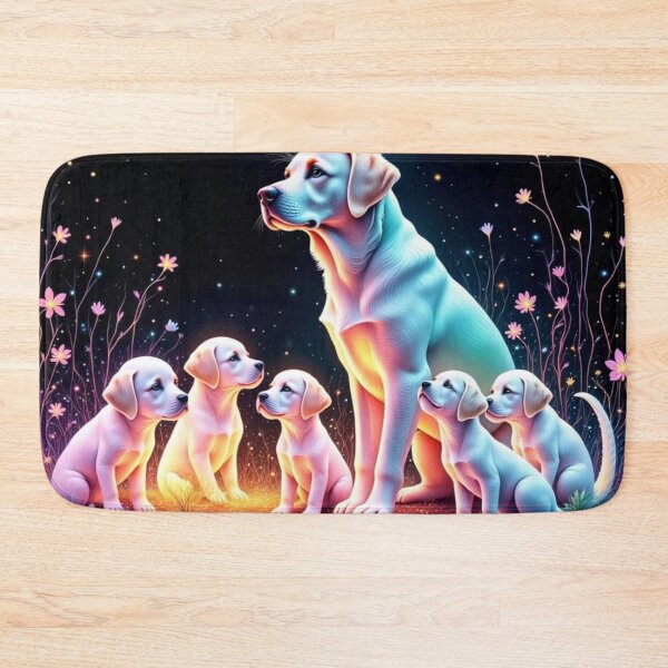 Item preview, Labrador Retrievers Family Under Starry Sky designed and sold by Wags & Tails.