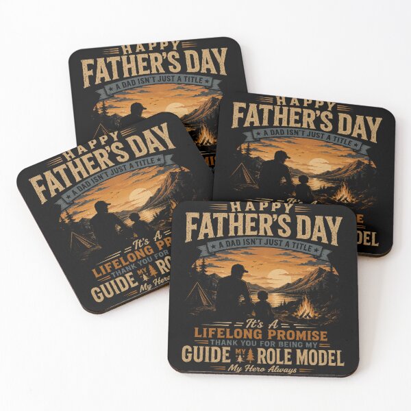 Item preview, Happy Father's Day – You Are Our Hero Vintage Sunset Dad T-Shirt designed and sold by jcsstore.