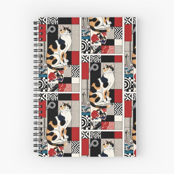 Item preview, Traditional Japanese Calico Cat with Waves and Lanterns designed and sold by Idealforme.