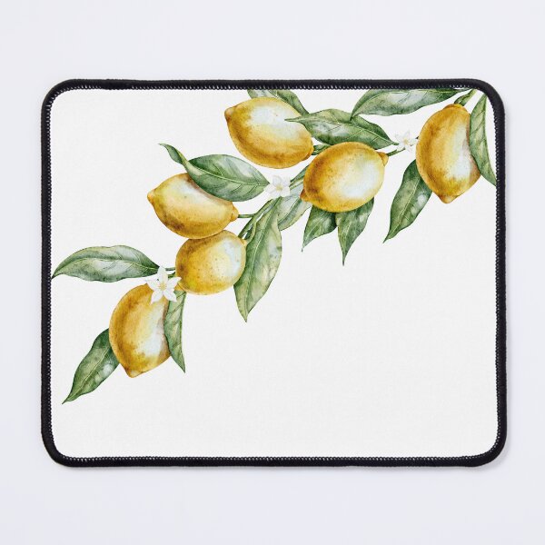 Item preview, Watercolor Lemon Branch Mediterranean Style designed and sold by Alisles.