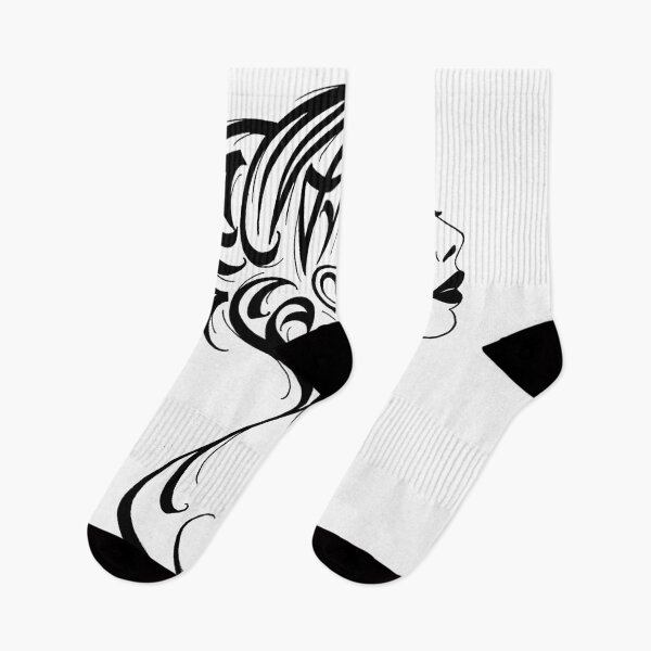 Item preview, Young Woman Modern Calligraphic ORNAMENT designed and sold by elmuna.