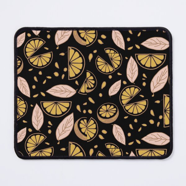 Item preview, Hand Drawn Citrus Batik Pattern - Amalfi Lemon Mustard Black Boho designed and sold by Graphroad.