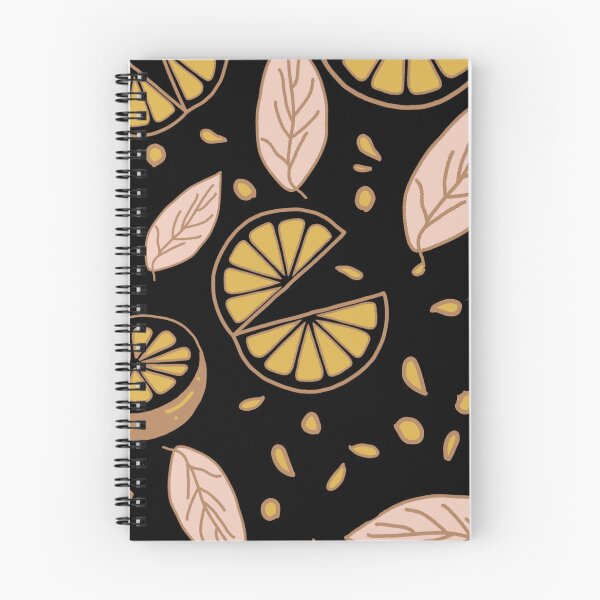 Item preview, Hand Drawn Citrus Batik Pattern - Amalfi Lemon Mustard Black Boho designed and sold by Graphroad.