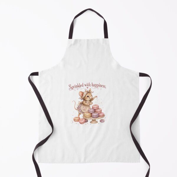 Item preview, Cute Mouse Sprinkled With Happiness Macaron Bakery Aesthetic designed and sold by AQUILAKREO.