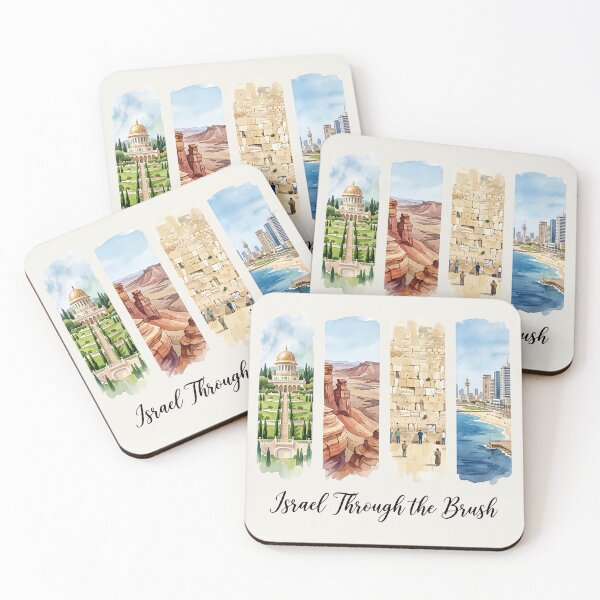 Item preview, Israel Through The Brush Minimalist Watercolor Art designed and sold by HeHeStudio.