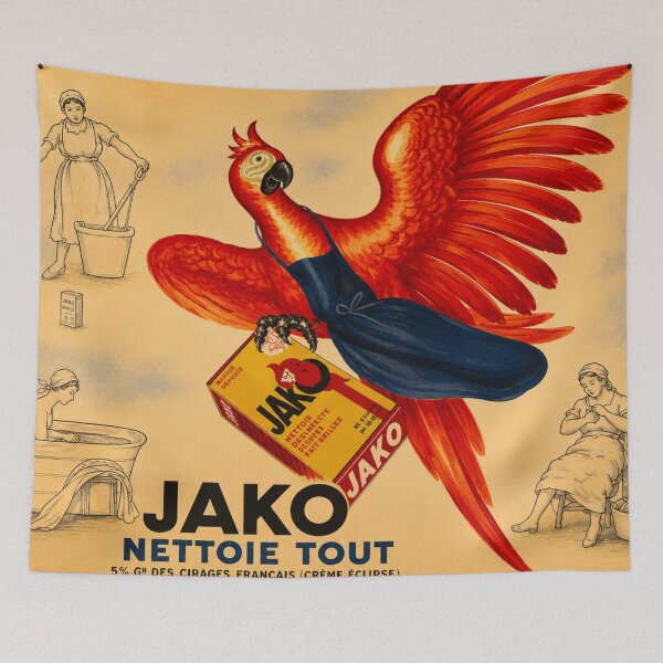 Item preview, Jako by Leonetto Capiello - Art Nouveau Advertising Poster Parrot Illustration for Vintage Decor Lovers designed and sold by RickE.
