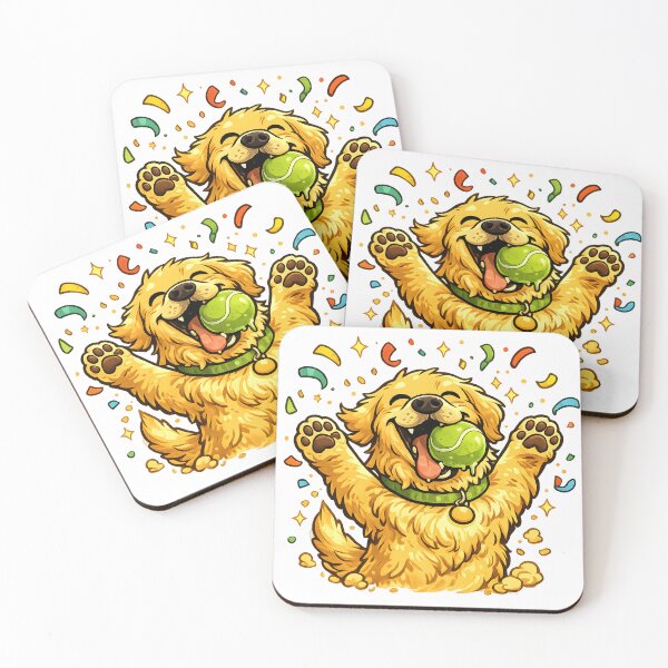 Item preview,  Golden Retriever Finally Caught the Ball  designed and sold by PatiImagination.