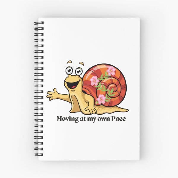 Item preview, Floral Snail Sticker | Moving At My Own Pace Positive Quote Art designed and sold by Pandey14.
