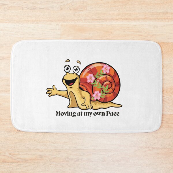 Item preview, Floral Snail Sticker | Moving At My Own Pace Positive Quote Art designed and sold by Pandey14.